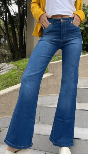 JEAN WIDE LEG, Celeste Med