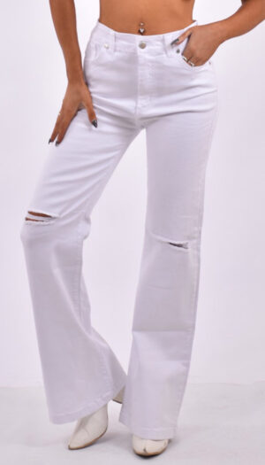 JEAN WIDE LEG BLANCO