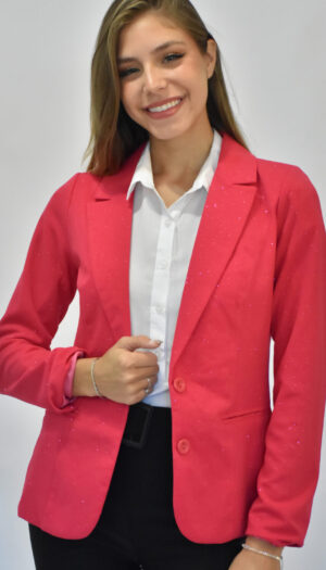 BLAZER C/BRILLO, Crepe
