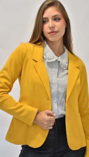 BLAZER C/ENTALLE, Crepe