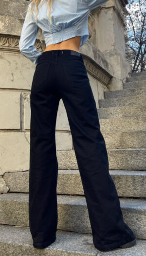 JEAN WIDE LEG NEGRO