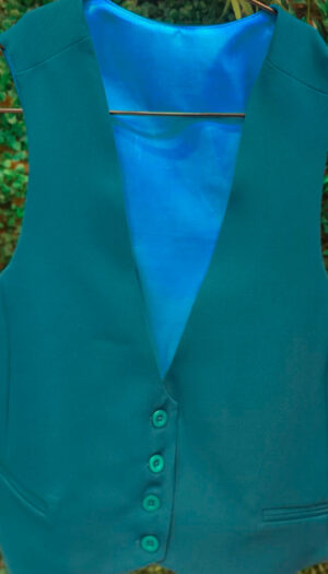 CONJUNTO SASTRERO: Chaleco Corto y Pant Palazzo