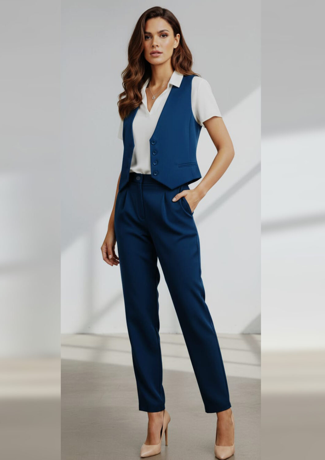 CONJUNTO SASTRERO: Chaleco Corto y Pant Chupin - Image 4