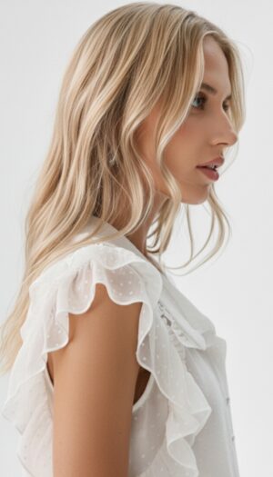 BLUSA PLUM C/Volados