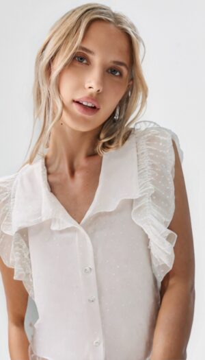 BLUSA PLUM C/Volados