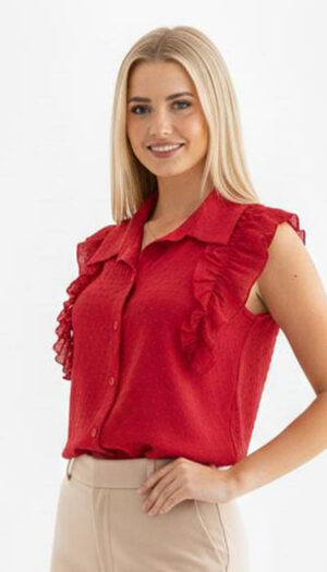 BLUSA PLUM C/Volados