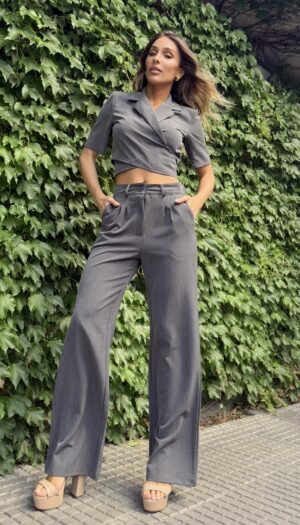 CONJUNTO Blazer Cruzado Y Palazzo