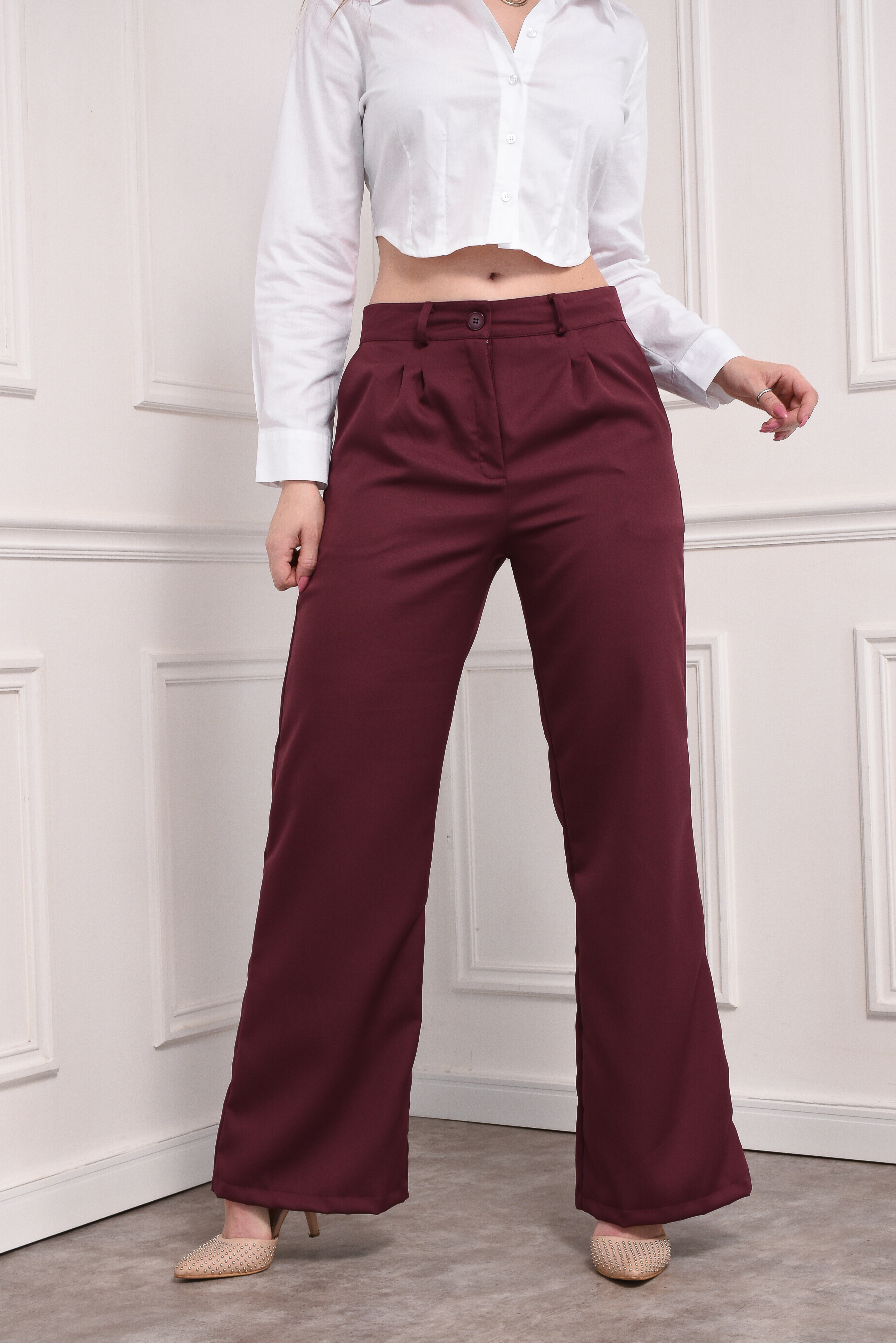 CONJUNTO SASTRERO: Chaleco Corto y Pant Palazzo - Image 6